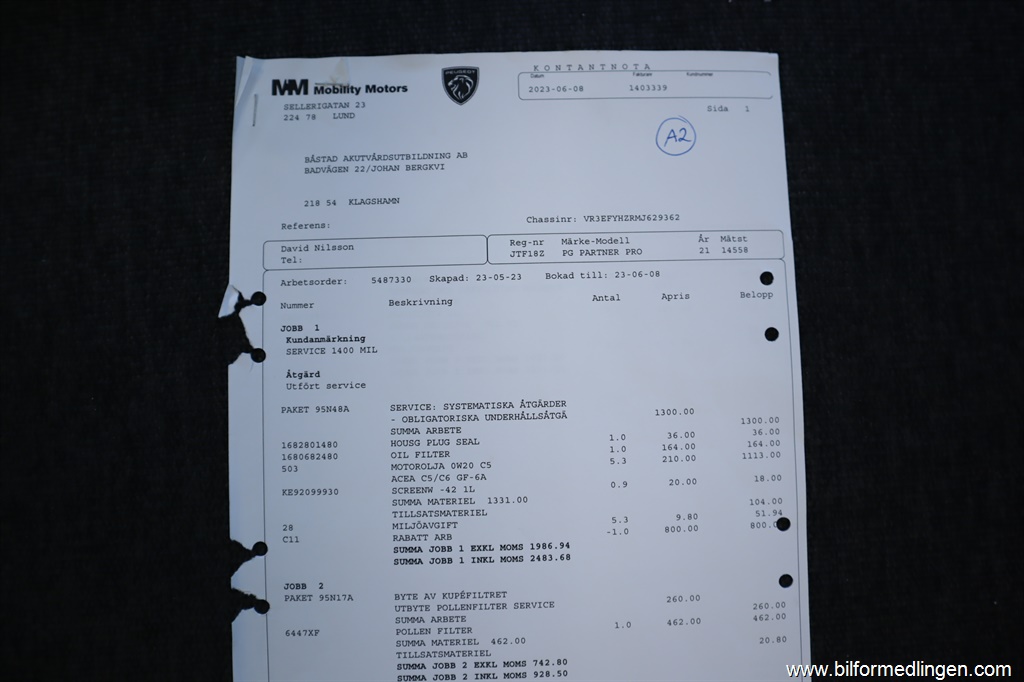 Bild 20 på Peugeot Partner