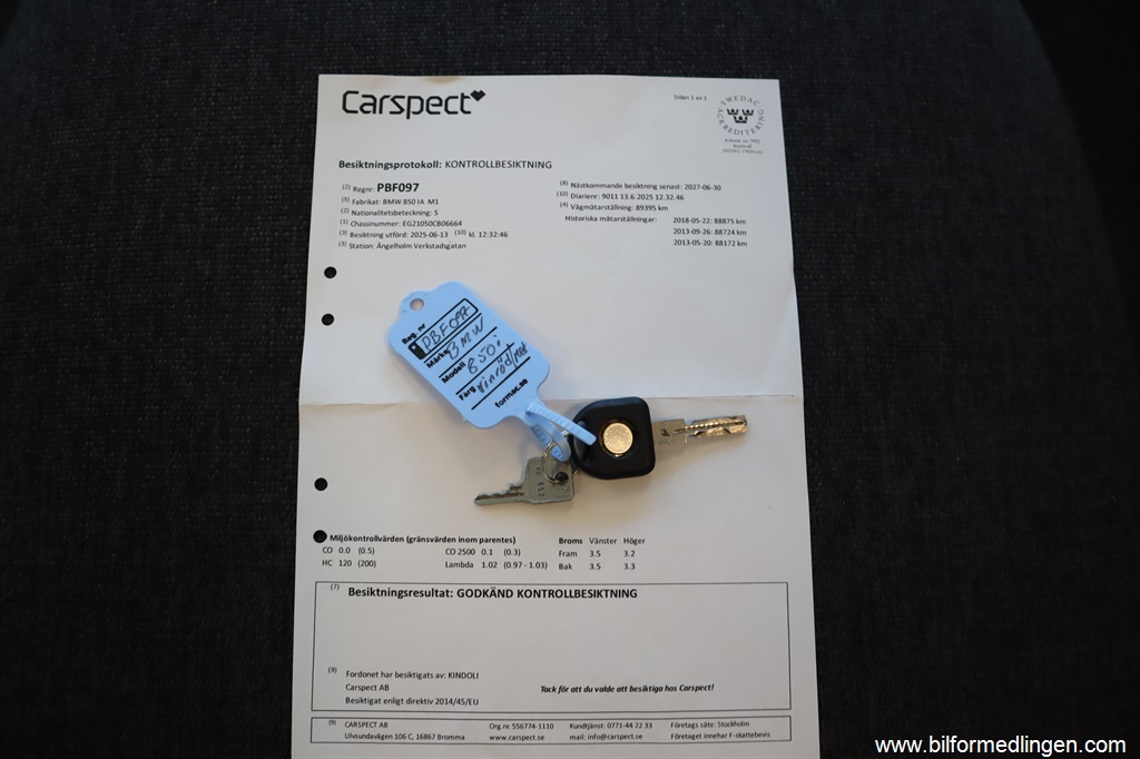 Bild 19 på BMW 850 IA  299hk V12 Aut Fint skick Taklucka skinn Bild 19 på BMW 850