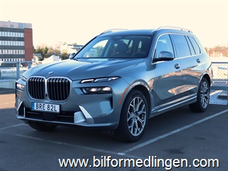 BMW X7 381hk 1 ägare, Pano, H/K, 360, 6-sits drag, S/V