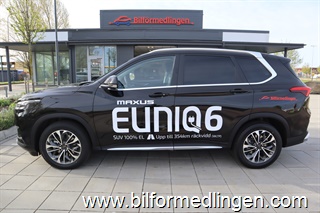 Maxus Euniq6 70 kWh Aut 177hk 100% Elbil Exclusivepaket Panoramatak Leasbar Räckvidd 45 mil enl WLTP