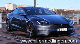 Tesla Model S Plaid AWD 1020hk S/V-hjul 1 ägare Moms