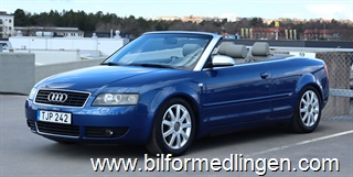 Audi A4 2.4 V6 Cabriolet 170hk Svensksåld