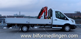 Ford Transit 350 Chassi Lyft Kranbil Automat S/V-hjul Moms